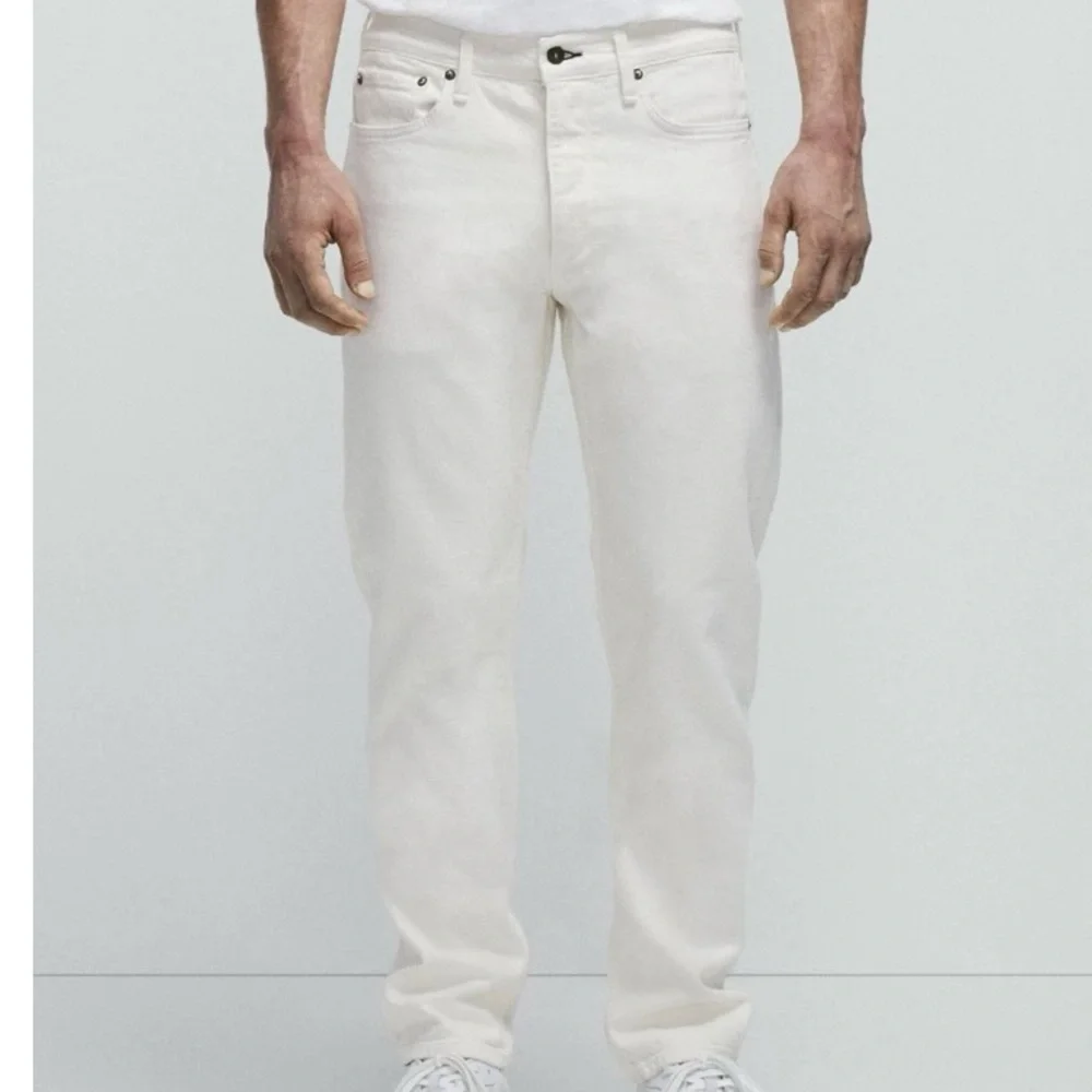 Rag & Bone Fit Slim 2 Ecru Denim Button Fly Jeans